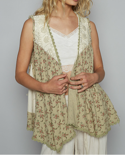 Pearly Woven Open A-Line Cardigan-Tops-Krush Kandy, Women's Online Fashion Boutique Located in Phoenix, Arizona (Scottsdale Area)