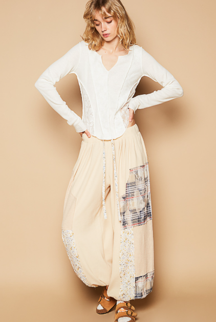 POL Raw Edge Relaxed Knit Pants-Pants-Krush Kandy, Women's Online Fashion Boutique Located in Phoenix, Arizona (Scottsdale Area)