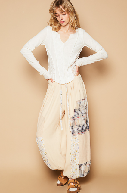 POL Raw Edge Relaxed Knit Pants-Pants-Krush Kandy, Women's Online Fashion Boutique Located in Phoenix, Arizona (Scottsdale Area)