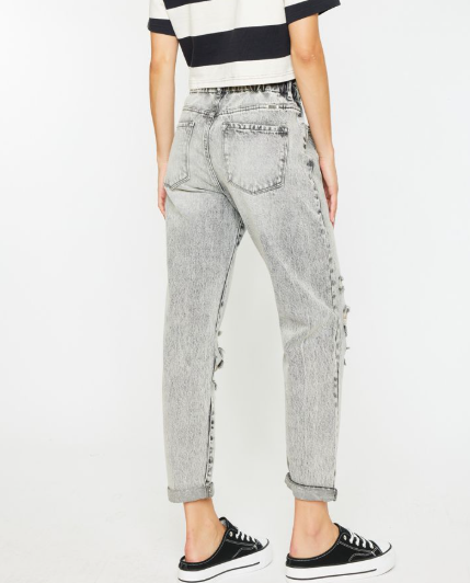 Edge Revival Kancan High Rise Paperbag Cuffed Jeans-Jeans-Krush Kandy, Women's Online Fashion Boutique Located in Phoenix, Arizona (Scottsdale Area)