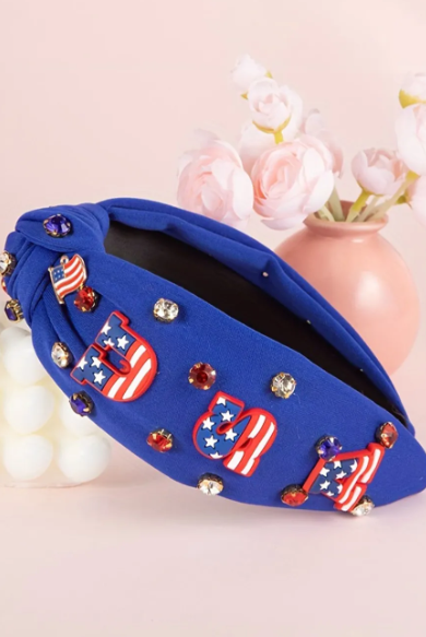 USA Bling Padded Headbands-Accessories-Krush Kandy, Women's Online Fashion Boutique Located in Phoenix, Arizona (Scottsdale Area)