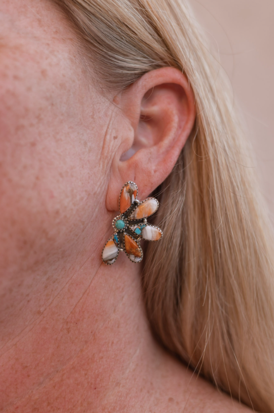 Half Cluster Earrings-Earrings-Krush Kandy, Women's Online Fashion Boutique Located in Phoenix, Arizona (Scottsdale Area)