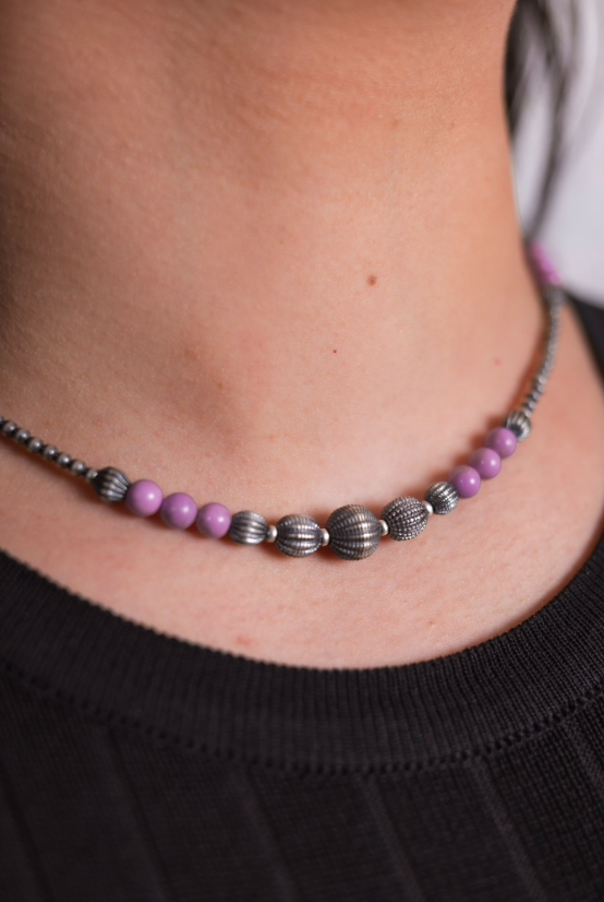 Phosphosoderite Desert Pearl Bead Necklace-Necklaces-Krush Kandy, Women's Online Fashion Boutique Located in Phoenix, Arizona (Scottsdale Area)