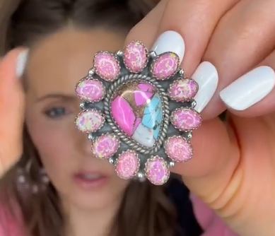 Stunning Krush Exclusive Pink Turquoise Rings MADE TO ORDER-Ring Sizers-Krush Kandy, Women's Online Fashion Boutique Located in Phoenix, Arizona (Scottsdale Area)