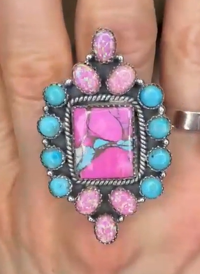 Stunning Krush Exclusive Pink Turquoise Rings MADE TO ORDER-Ring Sizers-Krush Kandy, Women's Online Fashion Boutique Located in Phoenix, Arizona (Scottsdale Area)