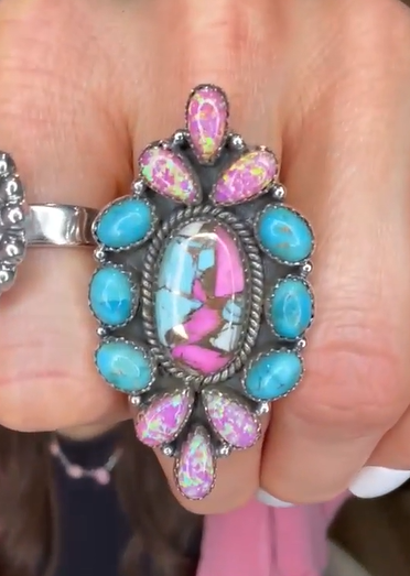 Stunning Krush Exclusive Pink Turquoise Rings MADE TO ORDER-Ring Sizers-Krush Kandy, Women's Online Fashion Boutique Located in Phoenix, Arizona (Scottsdale Area)