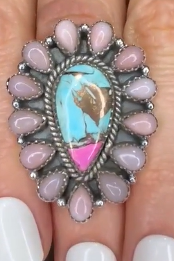 Stunning Krush Exclusive Pink Turquoise Rings MADE TO ORDER-Ring Sizers-Krush Kandy, Women's Online Fashion Boutique Located in Phoenix, Arizona (Scottsdale Area)