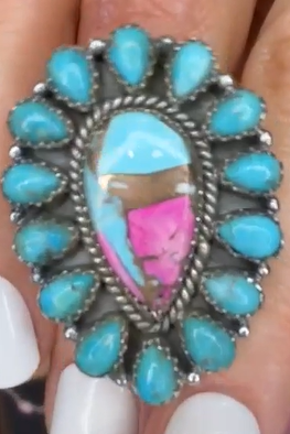 Stunning Krush Exclusive Pink Turquoise Rings MADE TO ORDER-Ring Sizers-Krush Kandy, Women's Online Fashion Boutique Located in Phoenix, Arizona (Scottsdale Area)