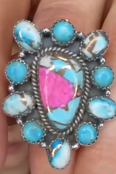 Stunning Krush Exclusive Pink Turquoise Rings MADE TO ORDER-Ring Sizers-Krush Kandy, Women's Online Fashion Boutique Located in Phoenix, Arizona (Scottsdale Area)
