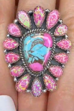 Stunning Krush Exclusive Pink Turquoise Rings MADE TO ORDER-Ring Sizers-Krush Kandy, Women's Online Fashion Boutique Located in Phoenix, Arizona (Scottsdale Area)
