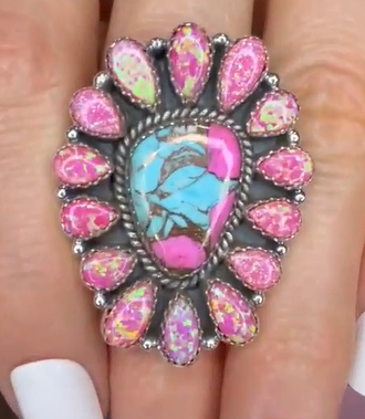 Stunning Krush Exclusive Pink Turquoise Rings MADE TO ORDER-Ring Sizers-Krush Kandy, Women's Online Fashion Boutique Located in Phoenix, Arizona (Scottsdale Area)