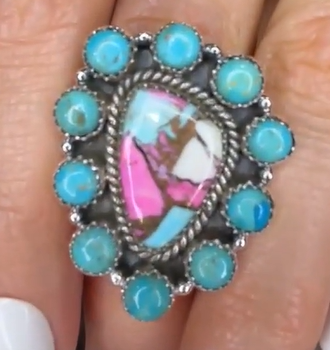 Stunning Krush Exclusive Pink Turquoise Rings MADE TO ORDER-Ring Sizers-Krush Kandy, Women's Online Fashion Boutique Located in Phoenix, Arizona (Scottsdale Area)