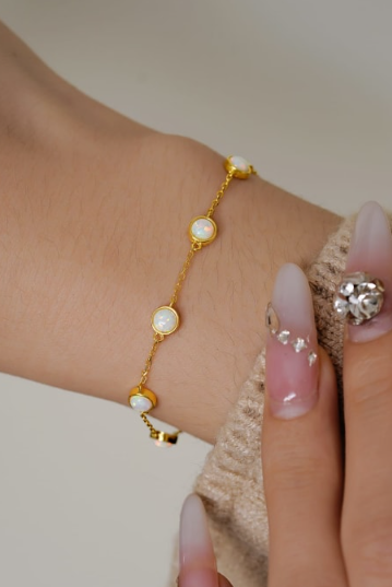 Geometric Minimalist Link Bracelet-Necklaces-Krush Kandy, Women's Online Fashion Boutique Located in Phoenix, Arizona (Scottsdale Area)