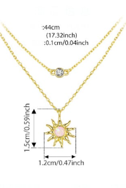 Opal Flower Minimalist Multi Strand Necklace-Necklaces-Krush Kandy, Women's Online Fashion Boutique Located in Phoenix, Arizona (Scottsdale Area)