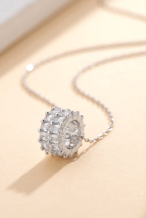 Cubic Zirconia Geometric Dainty Necklace-Necklaces-Krush Kandy, Women's Online Fashion Boutique Located in Phoenix, Arizona (Scottsdale Area)