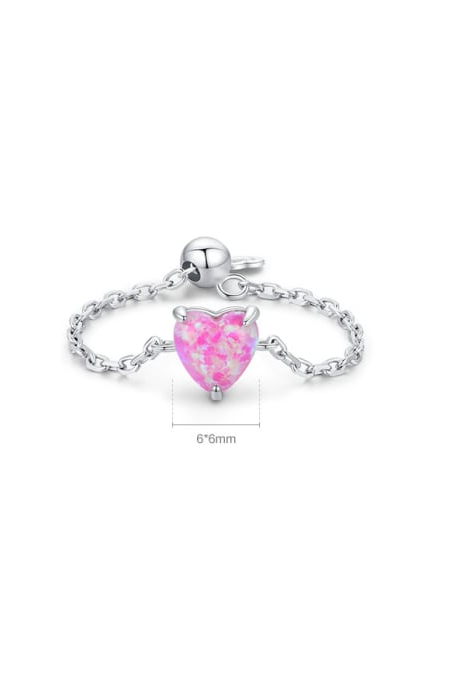 Sterling Silver Opal Geometric Minimalist Band Ring-Ring-Krush Kandy, Women's Online Fashion Boutique Located in Phoenix, Arizona (Scottsdale Area)