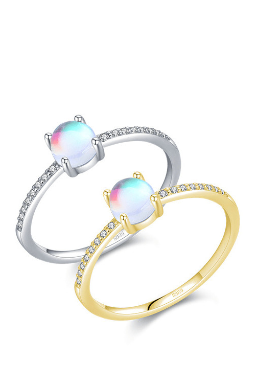 Opal Geometric Classic Band Ring-Ring-Krush Kandy, Women's Online Fashion Boutique Located in Phoenix, Arizona (Scottsdale Area)