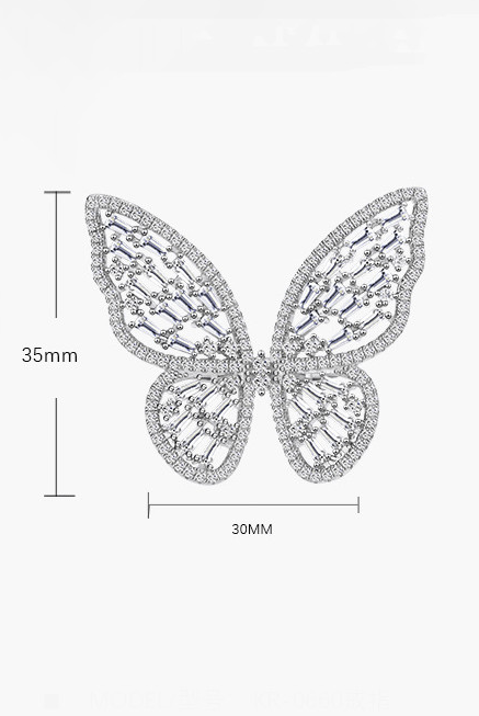 Hollow Butterfly Luxury Band Ring-Ring-Krush Kandy, Women's Online Fashion Boutique Located in Phoenix, Arizona (Scottsdale Area)