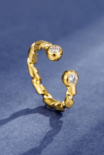 Twisted Minimalist Band CZ Ring-Ring-Krush Kandy, Women's Online Fashion Boutique Located in Phoenix, Arizona (Scottsdale Area)