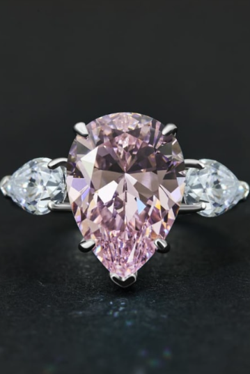 High Carbon Diamond Water Drop Luxury Ring-Ring-Krush Kandy, Women's Online Fashion Boutique Located in Phoenix, Arizona (Scottsdale Area)