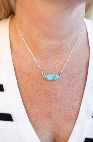 Lovely Turquoise Slabs-Necklaces-Krush Kandy, Women's Online Fashion Boutique Located in Phoenix, Arizona (Scottsdale Area)