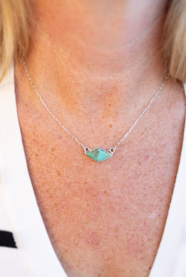 Lovely Turquoise Slabs-Necklaces-Krush Kandy, Women's Online Fashion Boutique Located in Phoenix, Arizona (Scottsdale Area)