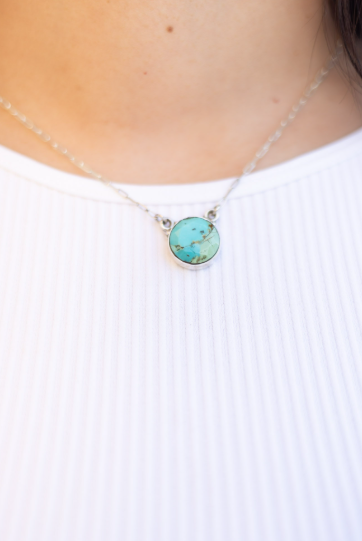 Lovely Turquoise Slabs-Necklaces-Krush Kandy, Women's Online Fashion Boutique Located in Phoenix, Arizona (Scottsdale Area)