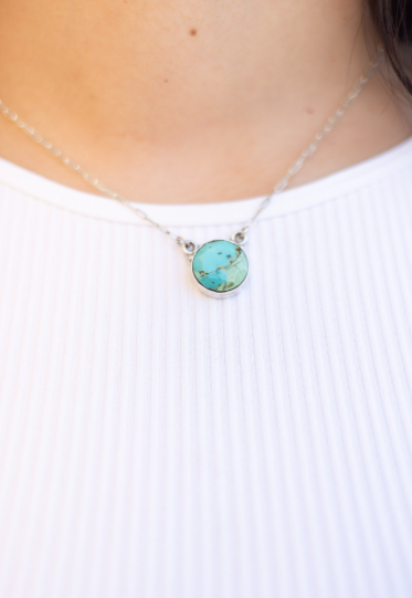 Lovely Turquoise Slabs-Necklaces-Krush Kandy, Women's Online Fashion Boutique Located in Phoenix, Arizona (Scottsdale Area)