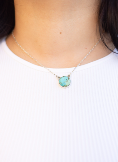 Lovely Turquoise Slabs-Necklaces-Krush Kandy, Women's Online Fashion Boutique Located in Phoenix, Arizona (Scottsdale Area)