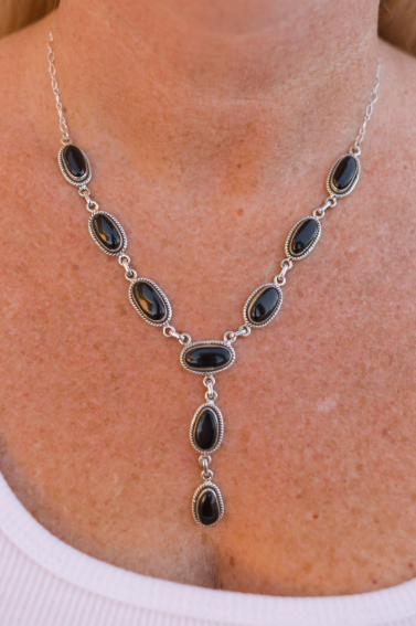 Krush Classic Stones Lariat Necklaces-Necklaces-Krush Kandy, Women's Online Fashion Boutique Located in Phoenix, Arizona (Scottsdale Area)