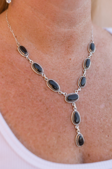 Krush Classic Stones Lariat Necklaces-Necklaces-Krush Kandy, Women's Online Fashion Boutique Located in Phoenix, Arizona (Scottsdale Area)