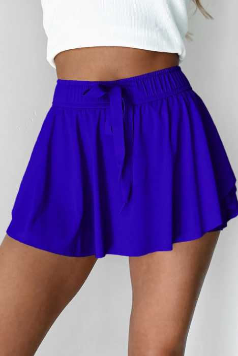 Ruffled Waistband Skort-Shorts-Krush Kandy, Women's Online Fashion Boutique Located in Phoenix, Arizona (Scottsdale Area)