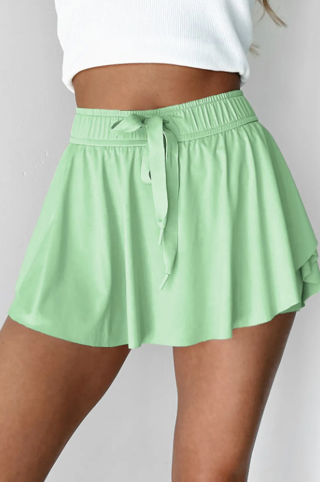 Ruffled Waistband Skort-Shorts-Krush Kandy, Women's Online Fashion Boutique Located in Phoenix, Arizona (Scottsdale Area)