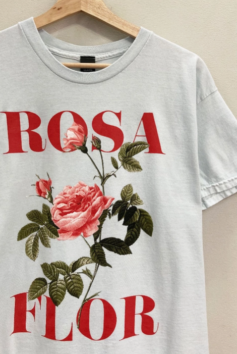 "Rosa Flor" Floral Graphic Tee-Graphic Tees-Krush Kandy, Women's Online Fashion Boutique Located in Phoenix, Arizona (Scottsdale Area)