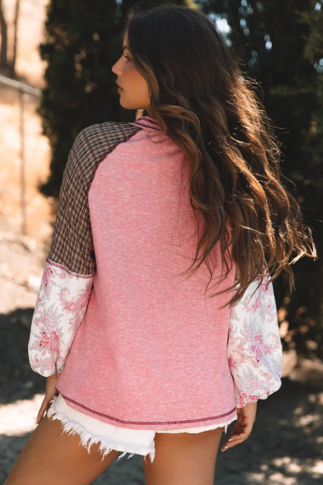 Boho Vibes Raglan Top-Tops-Krush Kandy, Women's Online Fashion Boutique Located in Phoenix, Arizona (Scottsdale Area)