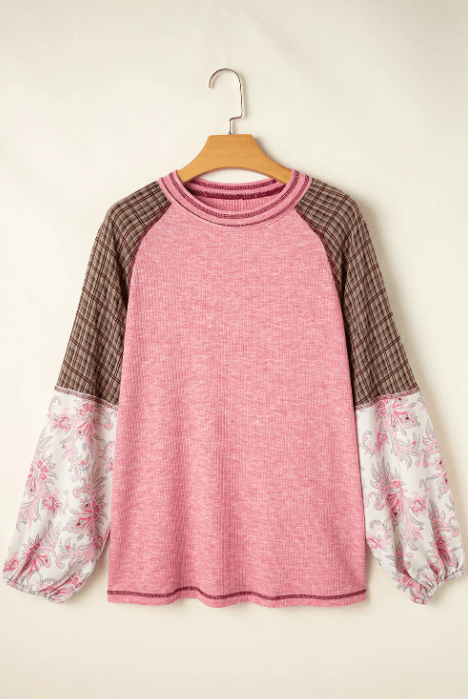 Boho Vibes Raglan Top-Tops-Krush Kandy, Women's Online Fashion Boutique Located in Phoenix, Arizona (Scottsdale Area)