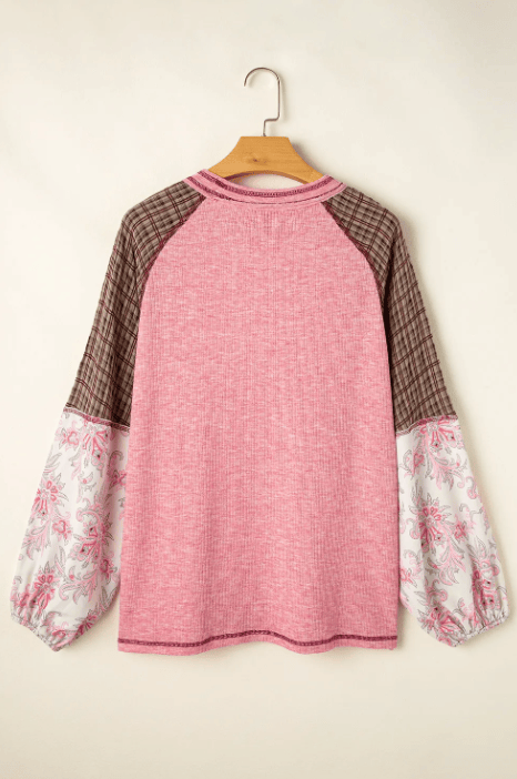 Boho Vibes Raglan Top-Tops-Krush Kandy, Women's Online Fashion Boutique Located in Phoenix, Arizona (Scottsdale Area)