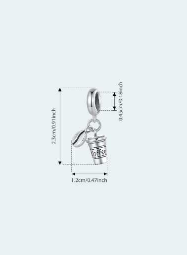 Coffee Minimalist Charm-Jewelry-Krush Kandy, Women's Online Fashion Boutique Located in Phoenix, Arizona (Scottsdale Area)