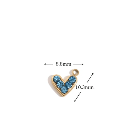 Little Gold Heart Charm-Jewelry-Krush Kandy, Women's Online Fashion Boutique Located in Phoenix, Arizona (Scottsdale Area)