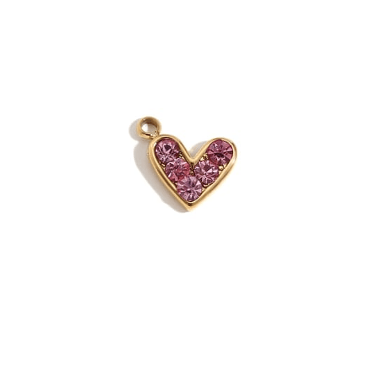 Little Gold Heart Charm-Jewelry-Krush Kandy, Women's Online Fashion Boutique Located in Phoenix, Arizona (Scottsdale Area)