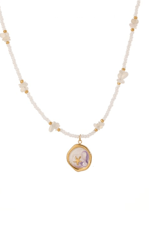 Pearl Geometric Beaded Necklace-Jewelry-Krush Kandy, Women's Online Fashion Boutique Located in Phoenix, Arizona (Scottsdale Area)