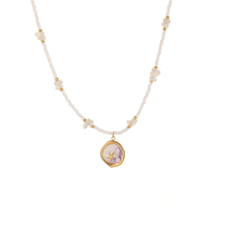 Pearl Geometric Beaded Necklace-Jewelry-Krush Kandy, Women's Online Fashion Boutique Located in Phoenix, Arizona (Scottsdale Area)