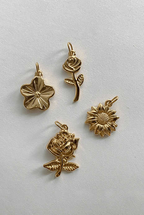 Flower Charms-Jewelry-Krush Kandy, Women's Online Fashion Boutique Located in Phoenix, Arizona (Scottsdale Area)
