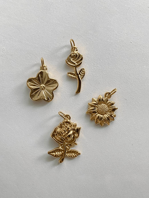 Flower Charms-Jewelry-Krush Kandy, Women's Online Fashion Boutique Located in Phoenix, Arizona (Scottsdale Area)