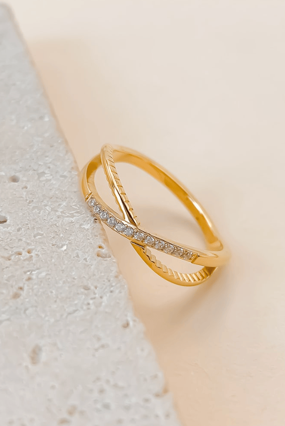 Cross Minimalist Stackable Ring-Jewelry-Krush Kandy, Women's Online Fashion Boutique Located in Phoenix, Arizona (Scottsdale Area)