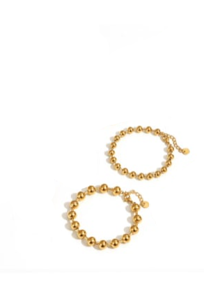 Simply Beaded Stainless Steel Bracelets-Jewelry-Krush Kandy, Women's Online Fashion Boutique Located in Phoenix, Arizona (Scottsdale Area)