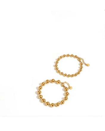 Simply Beaded Stainless Steel Bracelets-Jewelry-Krush Kandy, Women's Online Fashion Boutique Located in Phoenix, Arizona (Scottsdale Area)