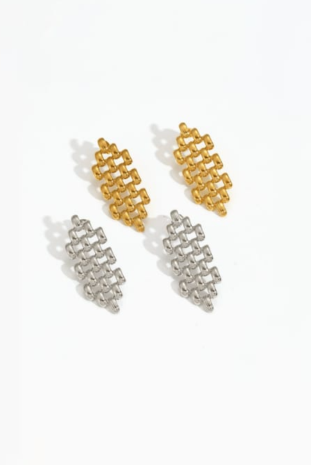 Stainless Steel Geometric Cluster Stud Earrings-Jewelry-Krush Kandy, Women's Online Fashion Boutique Located in Phoenix, Arizona (Scottsdale Area)