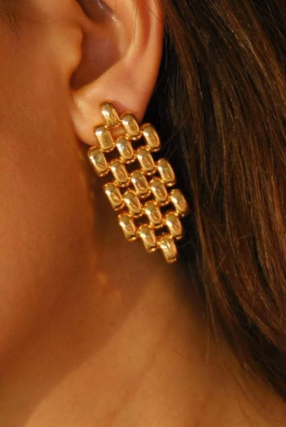 Stainless Steel Geometric Cluster Stud Earrings-Jewelry-Krush Kandy, Women's Online Fashion Boutique Located in Phoenix, Arizona (Scottsdale Area)