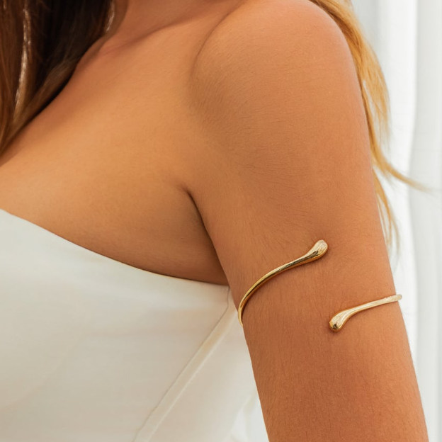 Large Zinc Alloy Cuff Bangle Arm Chain-Jewelry-Krush Kandy, Women's Online Fashion Boutique Located in Phoenix, Arizona (Scottsdale Area)